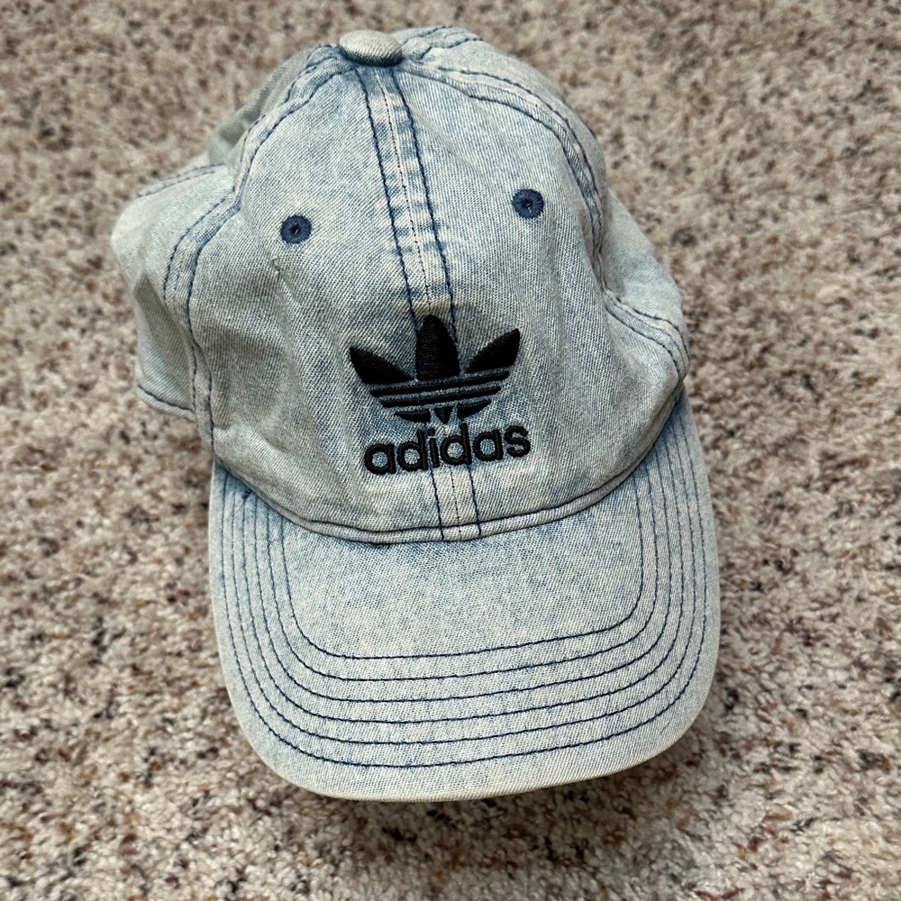 Adidas Men’s Light Denim Cap - Black Logo